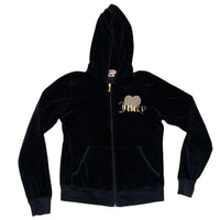 Juicy Couture Choose Juicy Black Velour Hoodie (L)