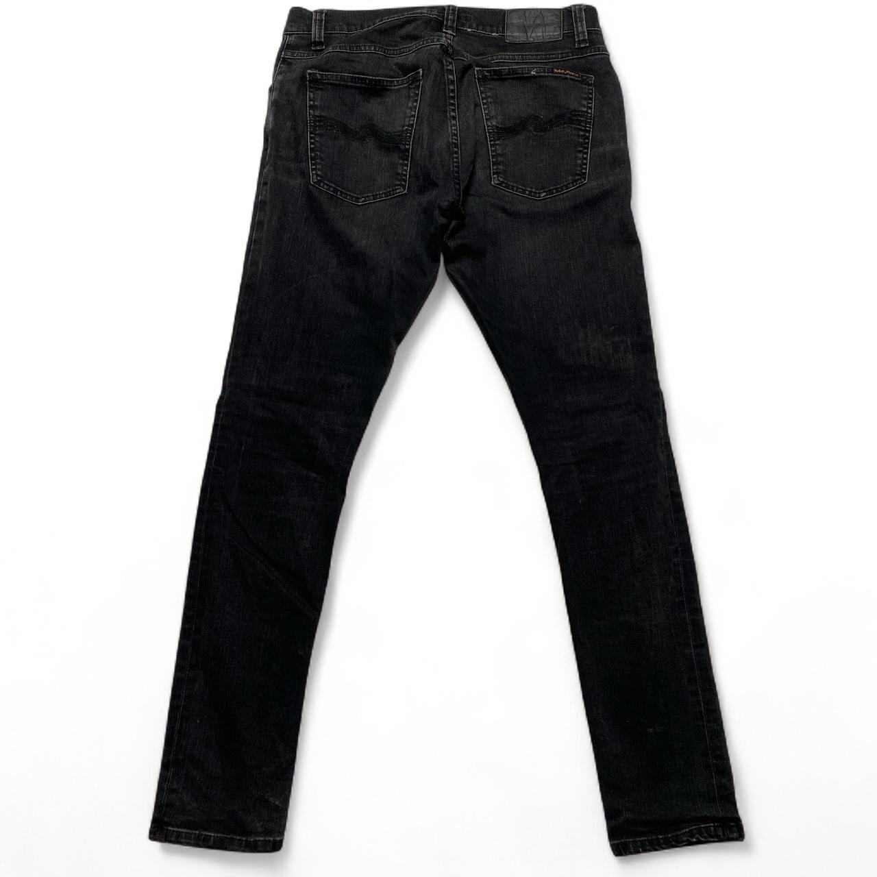 Nudie Tight Terry Slim Black Grey Jeans