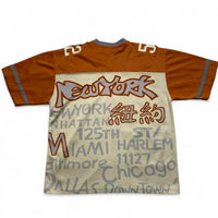 Platinum Vintage 90s Y2K Cartoon New York USA Football Jersey (L)