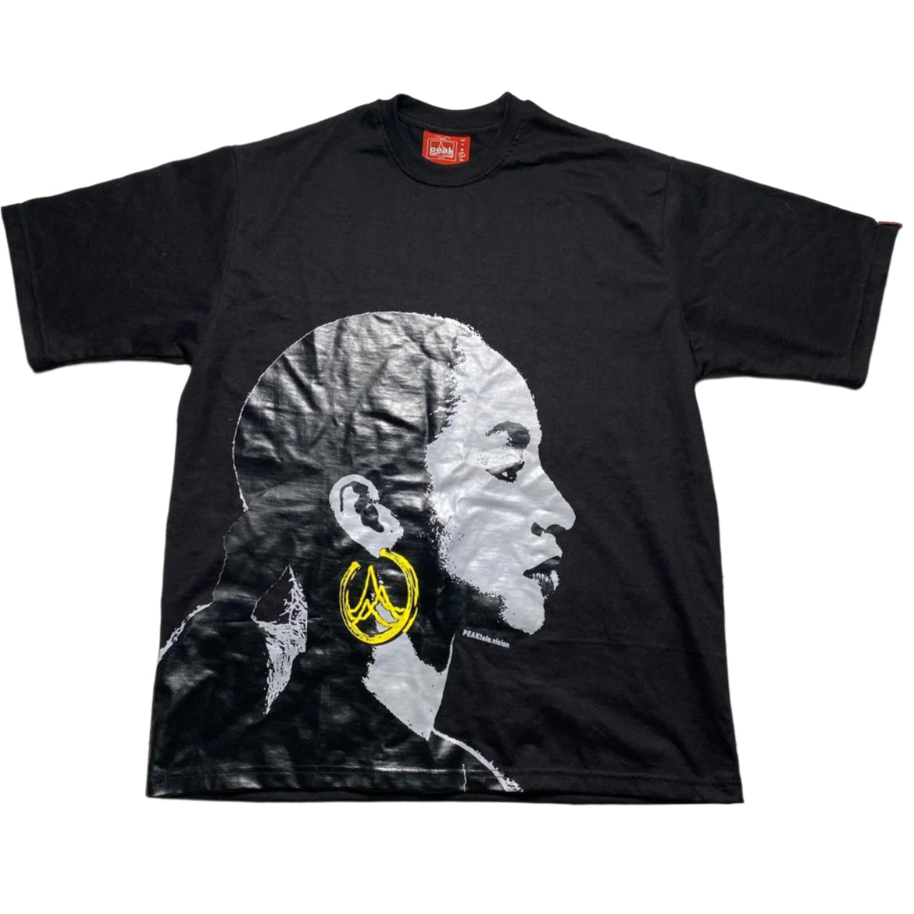 Peak Television Sade Black Grey and Gold Print T Shirt (L)