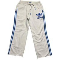 Adidas Originals White and Blue Baggy Joggers (M)