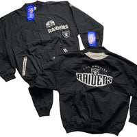 Los Angeles Raiders Reebok Vintage 90’s Black and White Bomber Jackets (M/L/XL)