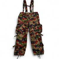 Swiss Army Camo M70 Camouflage Red Green and Brown Vintage Full Suit Jacket Trousers and Bag (XL)