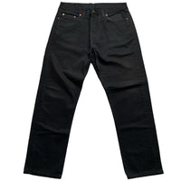 Levis 618 02 Baggy Vintage Orange Tab Black Jeans (38W)