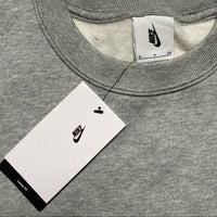 Nike Lab Grey and White Swoosh Crewneck Jumper (S)