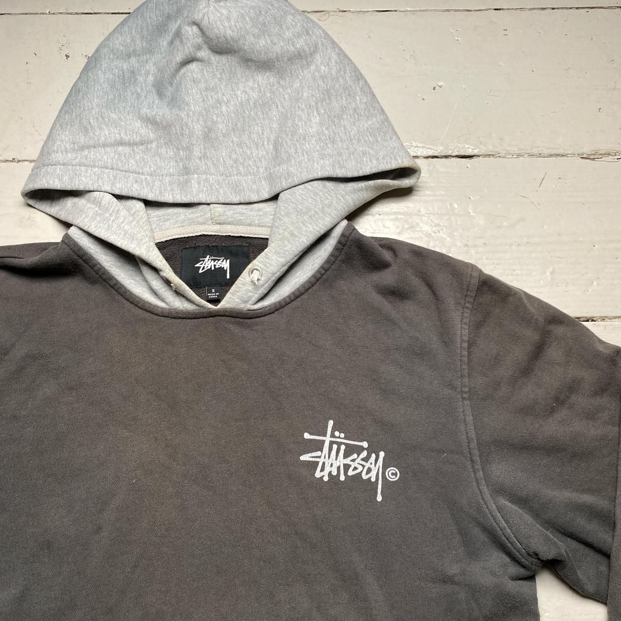 Stussy Grey Two Tone Hoodie