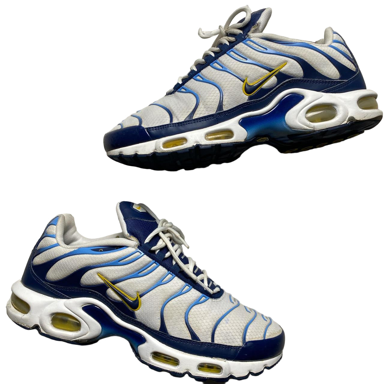 Nike Air Max Plus TN White Navy Gold (UK9)