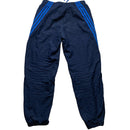 Adidas Navy and Blue Stripe Shell Trackpant Baggy Bottoms (M)