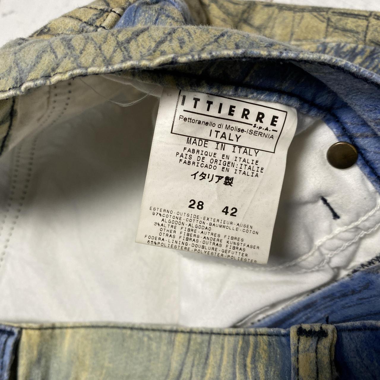 Roberto Cavalli Just Cavalli Vintage y2k Snakeskin Paint Smudge Design Womens Trousers (28W)