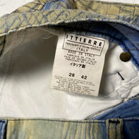 Roberto Cavalli Just Cavalli Vintage y2k Snakeskin Paint Smudge Design Womens Trousers (28W)