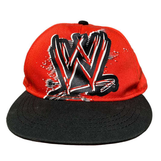 WWE Wrestling Snapback Cap Black and Red