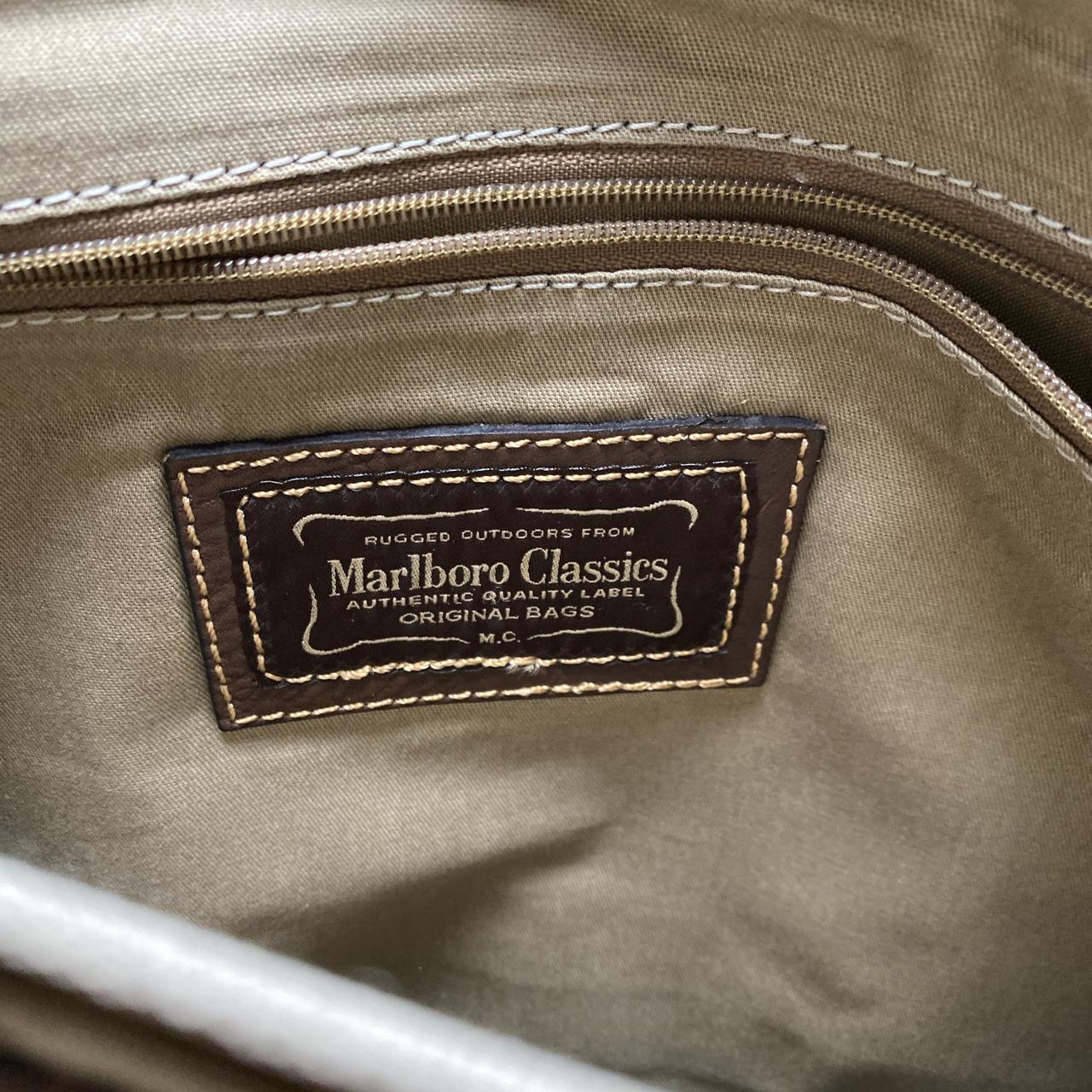 Marlboro Classics Brown Leather Messenger Bag