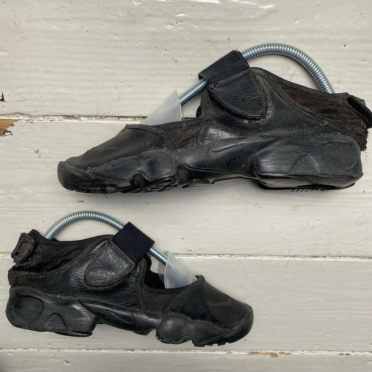 Nike Air Rift Black Leather Non Tabi Split Toe
