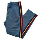 Stussy Blue and Burgundy Striped Trackpant Bottoms (M)
