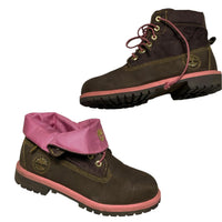 Timberland Brown Pink and Gold High Boots (UK 5.5)