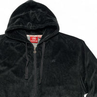 Mecca USA Vintage 90’s Y2K Velour Black Full Tracksuit (2XL)