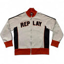 Replay White Navy and Orange Tracksuit Jacket (M)