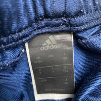 Adidas Navy and White Trackpant Bottoms (M)