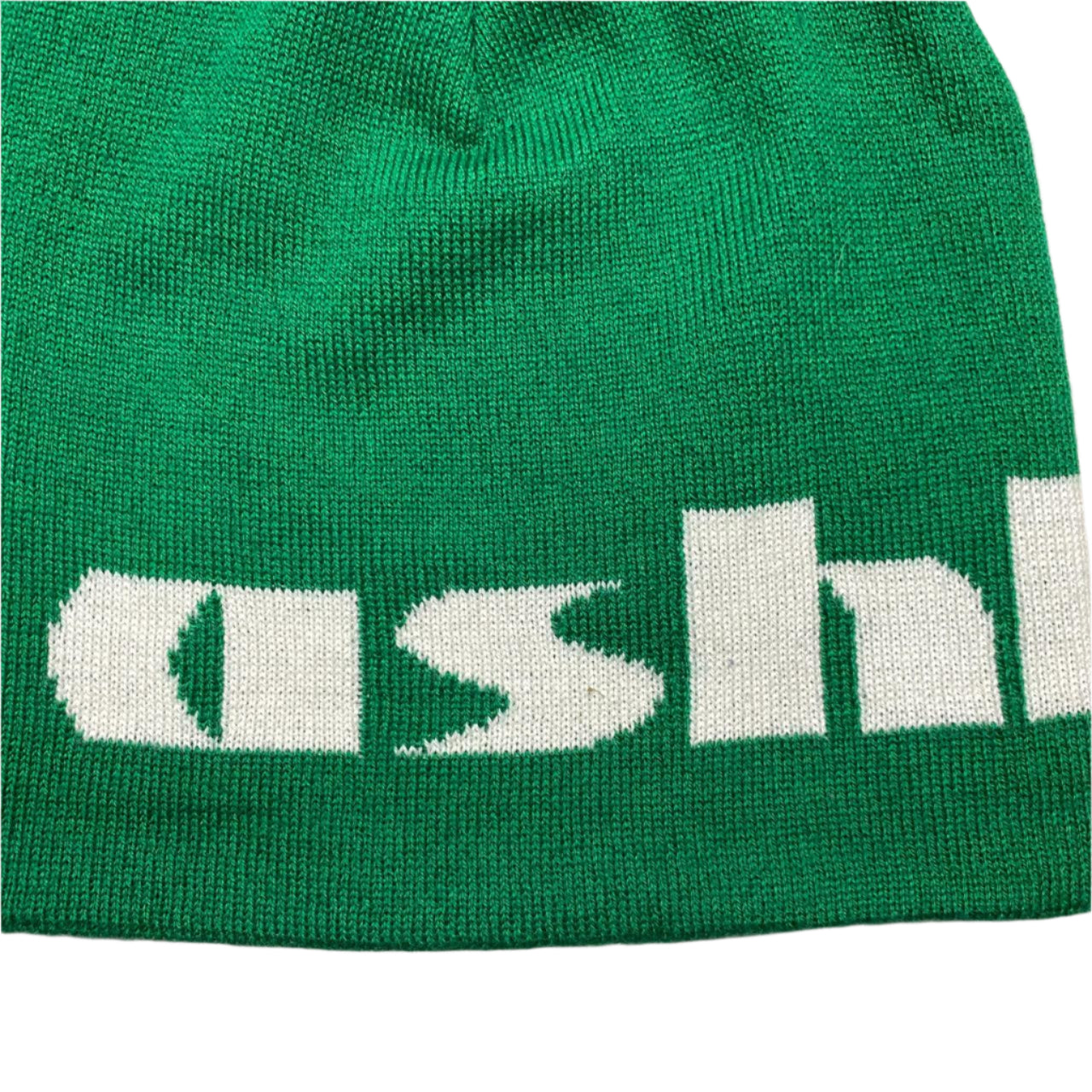 Ashluxe Green and White Beanie Hat