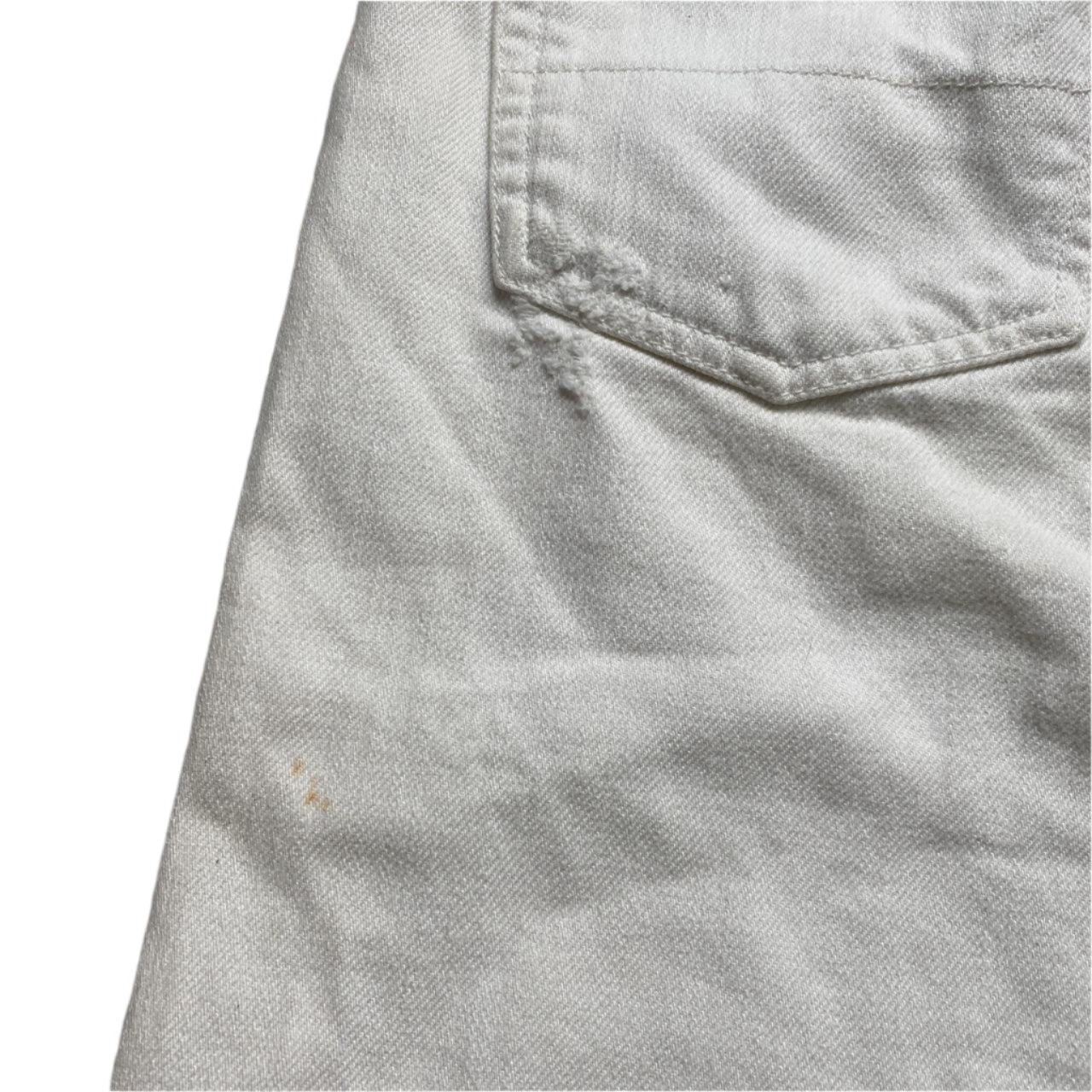 Stone Island Denims Vintage White Jean Short Jorts (30W)