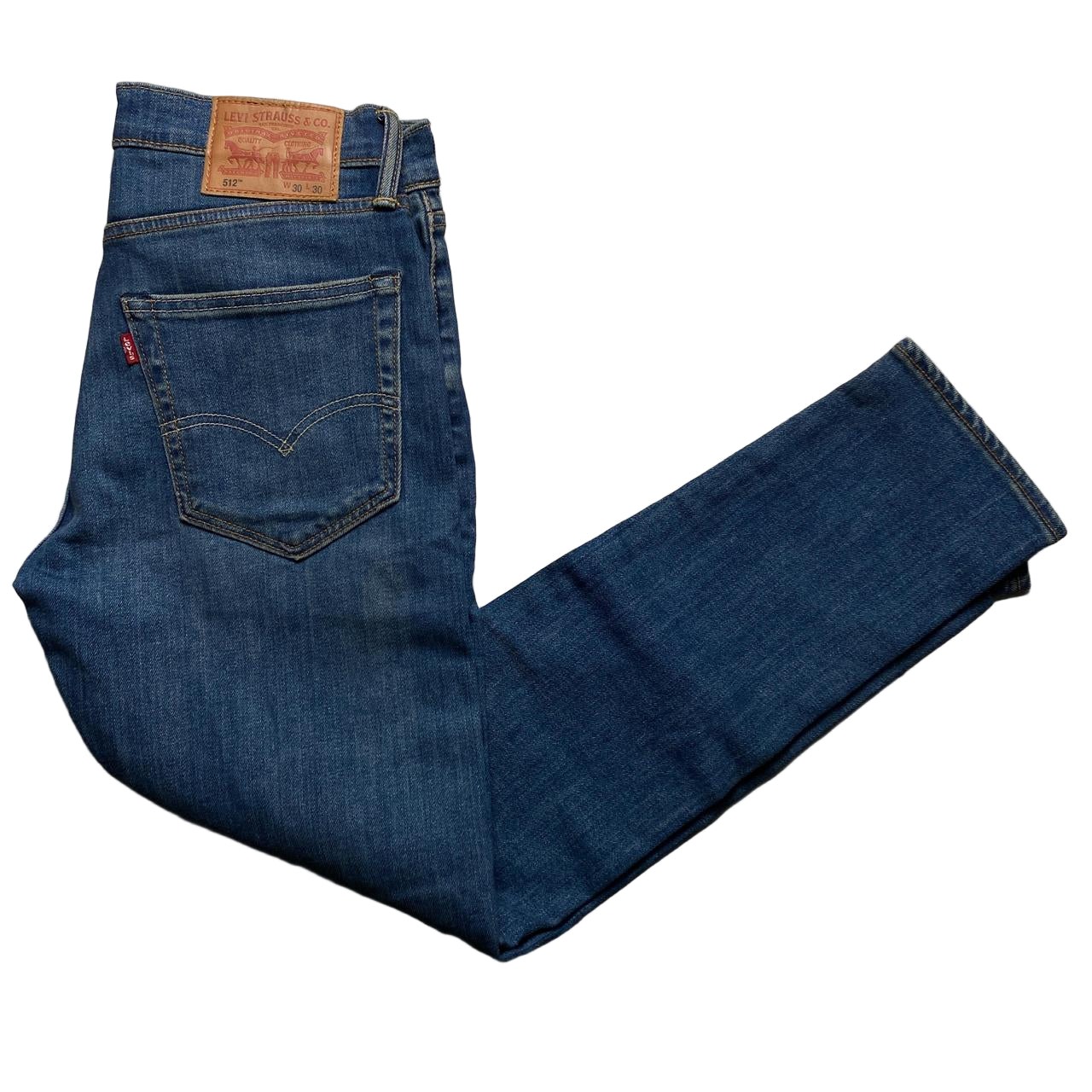 Levis 512 Navy Slim Jeans (30W)