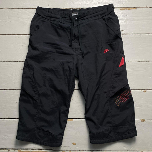 Nike AIR Vintage Black and Red Cargo Shorts