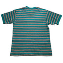 Adidas Equipment Vintage 90’s Green and Cream Striped T Shirt Jersey (XL)