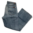 7 For All Mankind Blue Baggy Jeans (W 32)