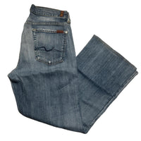7 For All Mankind Blue Baggy Jeans (W 32)