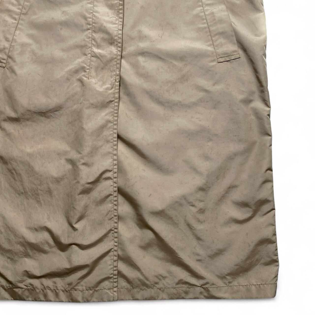 Fendi Roma Womens Leopard Interior Vintage 90’s Cream Beige Lightweight Trench Coat (L)