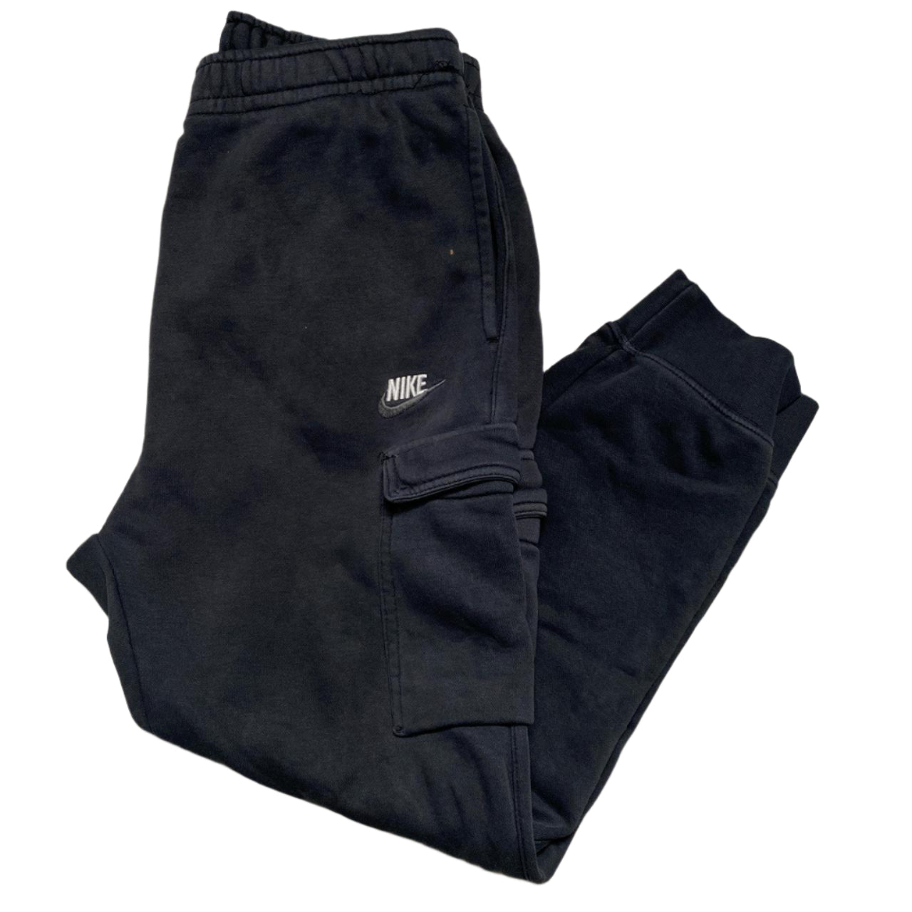 Nike Black and White Cargo Joggers (M)