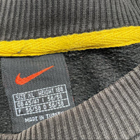 Nike Vintage 90’s Spellout Black and Yellow Jumper (XL)