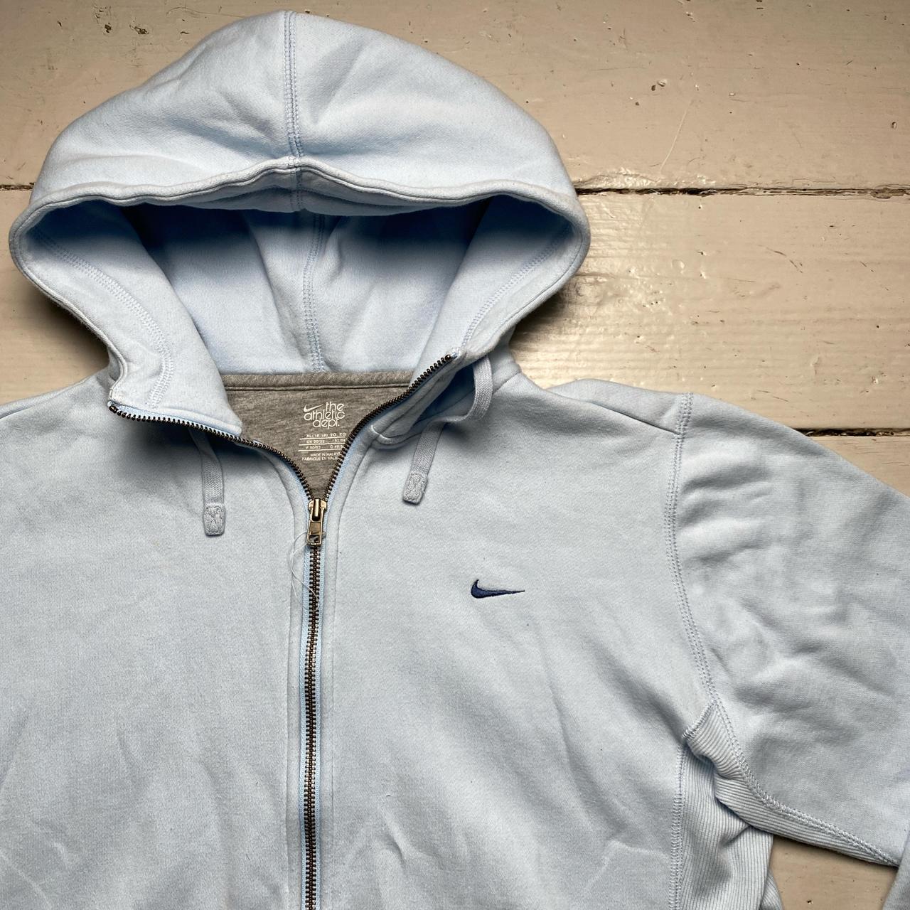 Nike Vintage y2k Womens Baby Blue Swoosh Hoodie