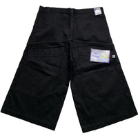 Criminal Damage Vintage Baggy Black Jort Jean Shorts (36W)