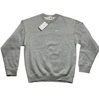 Nike Lab Grey and White Swoosh Crewneck Jumper (S)
