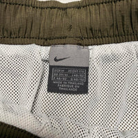 Nike Hexi Khaki Red and White Swoosh Vintage y2k Shorts (M)