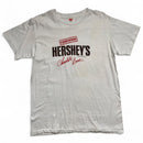 Hersheys Vintage Certified Chocolate Lover White Brown and Red Womens T Shirt (L)