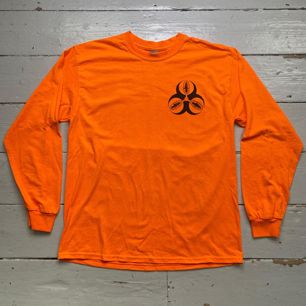 Corteiz Bun Rona Orange and Black Long Sleeve T Shirt