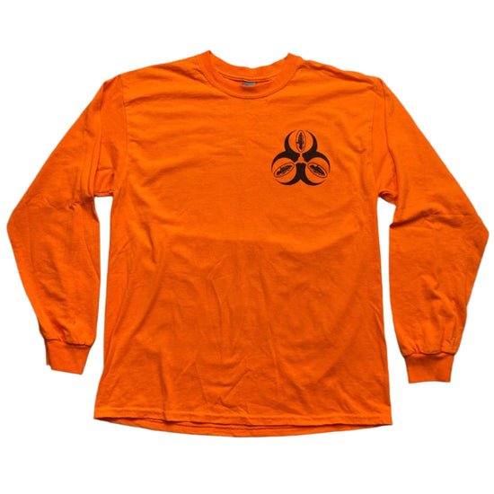 Corteiz Bun Rona Orange and Black Long Sleeve T Shirt (L)