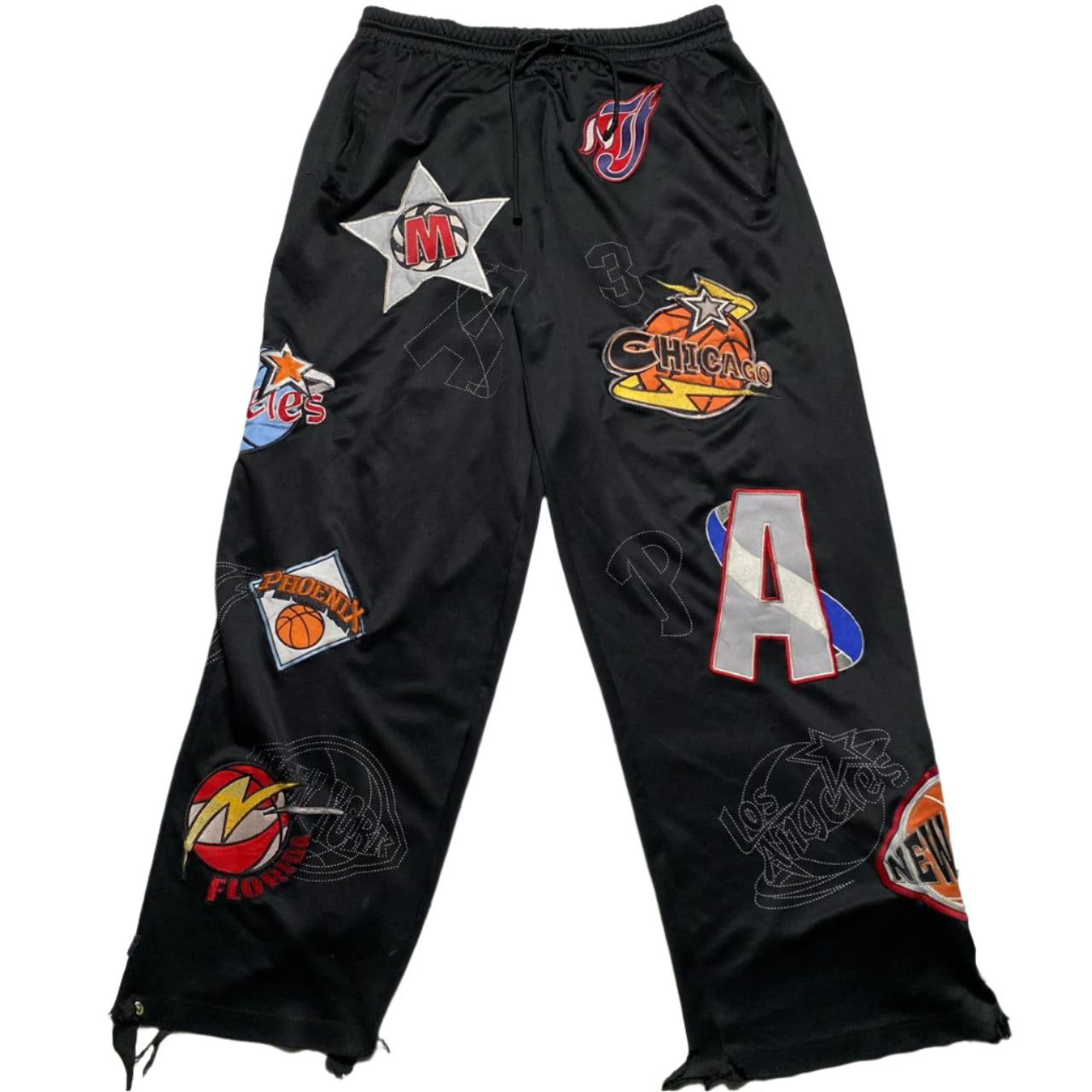 NBA Vintage D Sports American Basketball Trackpant Bottoms (2XL)