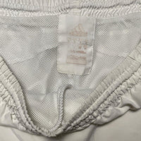 Adidas Climalite Vintage y2k Shell Trackpant Shorts White and Silver (L)