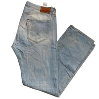 Levis 501 Light Blue Vintage Stonewash Jeans (36W)