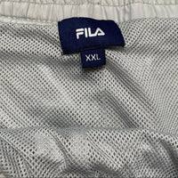 Fila Shell Trackpant Baggy Shorts Silver Black and Red (2XL)