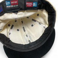 NBA New Era Black White and Red Fitted Cap