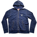 True Religion Navy and White Stitch Hoodie (XL)