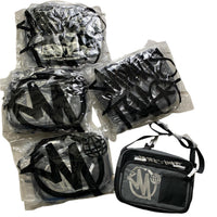 Minus Two Black and Grey Embroidery Pouch Small Messenger Bag