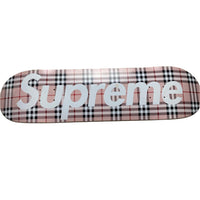 Supreme Burberry Pink Skateboard Deck