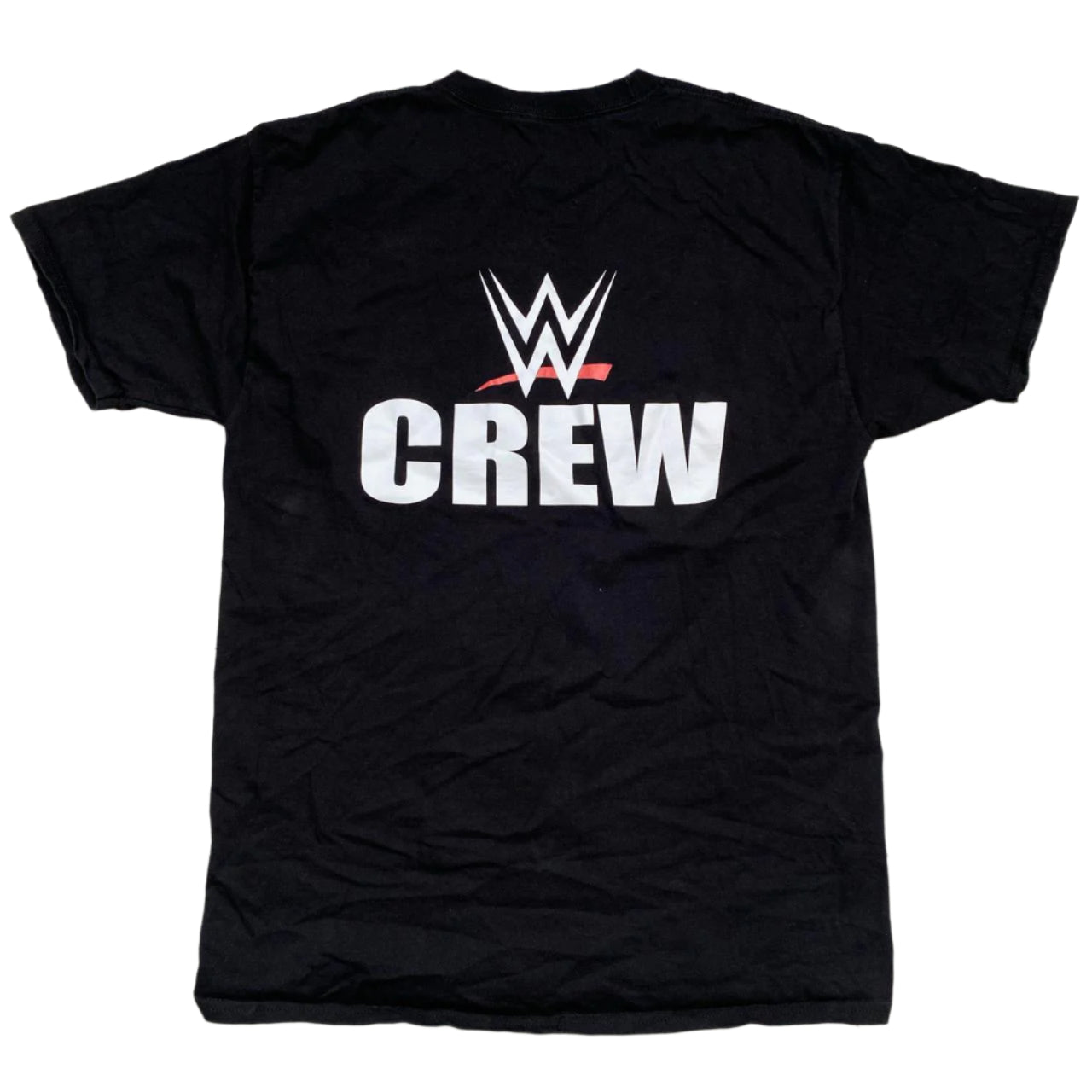 WWE Crew Wrestling T Shirt Black and White (L)