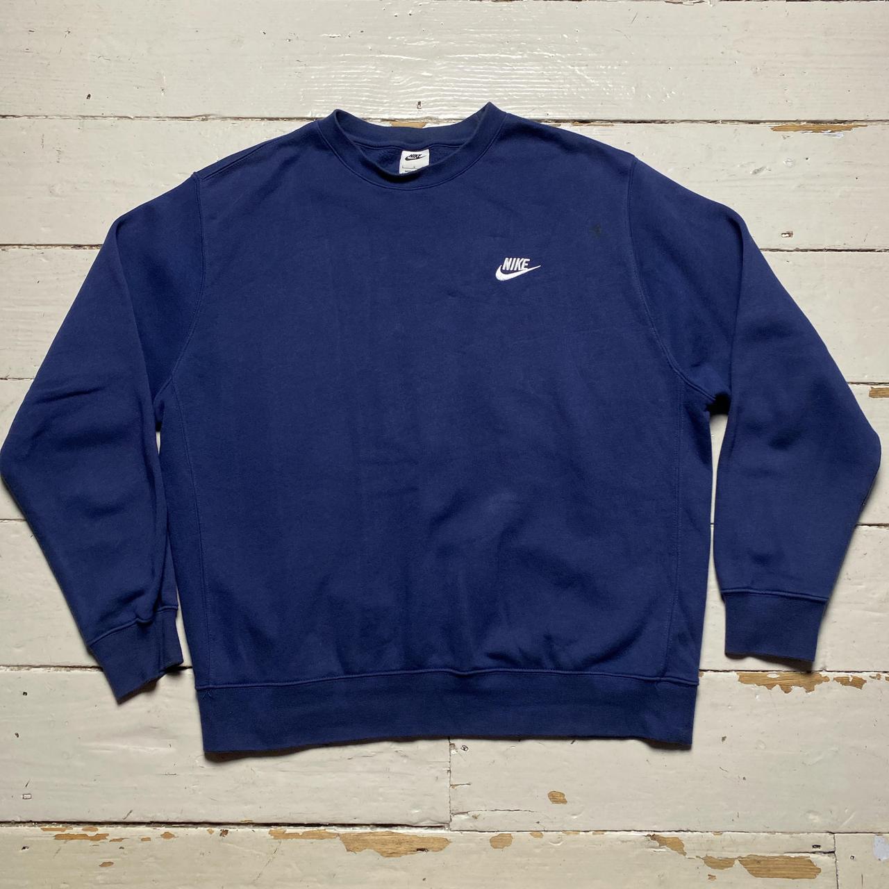 Nike Navy and White Jumper Tracksuit