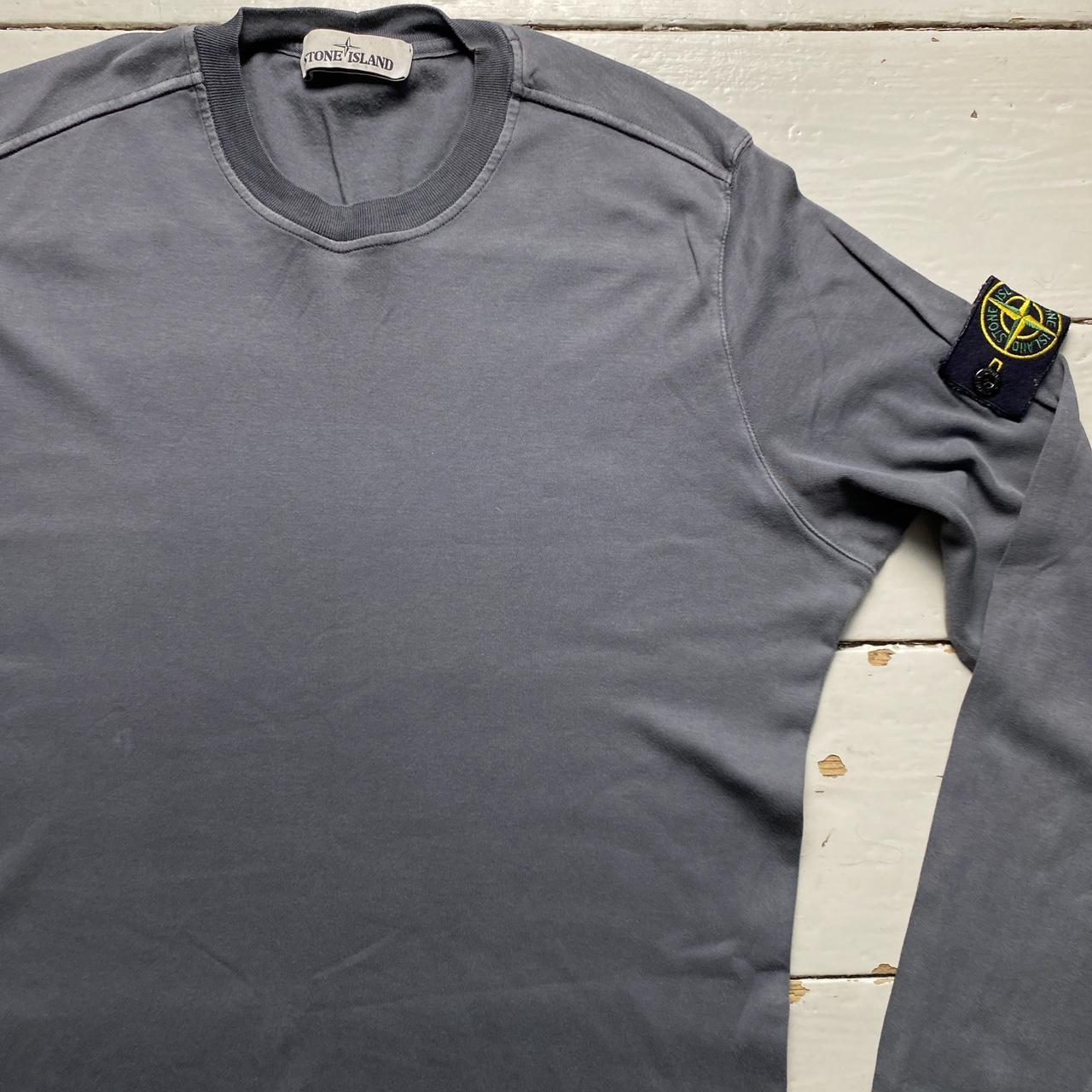 Stone Island Grey Long Sleeve T Shirt